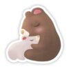 Bear and Cub Mom Sticker