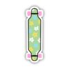 Multicolor Floral Longboard Aesthetic Sticker