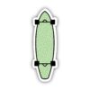 Green Longboard Aesthetic Sticker