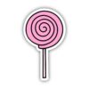 Pink Spiral Sucker Aesthetic Sticker