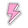 Pink Lightning Bolt Aesthetic Sticker