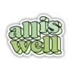 All is Well Green Aesthetic Sticker