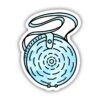 Blue Tie Dye Canteen Aesthetic Sticker