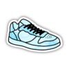Blue Tie Dye Sneaker Aesthetic Sticker