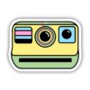 Multicolor Vintage Camera Aesthetic Sticker