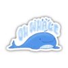 Oh Whale Blue Sticker