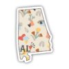 Alabama Abstract Pattern Sticker