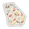 Georgia Abstract Pattern Sticker