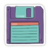 floppy disk sticker