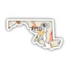 Maryland Abstract Pattern Sticker