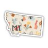 Montana Abstract Pattern Sticker