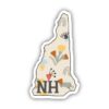 New Hampshire Abstract Pattern Sticker
