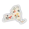 New York Abstract Pattern Sticker