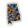 Alabama Butterfly Pattern Sticker