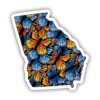 Georgia Butterfly Pattern Sticker