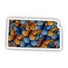 Kansas Butterfly Pattern Sticker