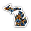 Michigan Butterfly Pattern Sticker