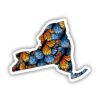 New York Butterfly Pattern Sticker