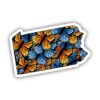 Pennsylvania Butterfly Pattern Sticker