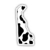 Delaware Cow Pattern Sticker
