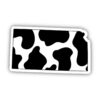 Kansas Cow Pattern Sticker