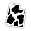 Utah Cow Pattern Sticker