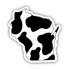 Wisconsin Cow Pattern Sticker