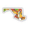 Maryland Fruit Pattern Sticker