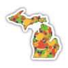 Michigan Fruit Pattern Sticker