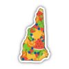 New Hampshire Fruit Pattern Sticker