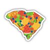 South Carolina Fruit Pattern Sticker