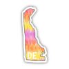 Delaware Tie Dye Stripes Sticker