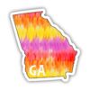 Georgia Tie Dye Stripes Sticker