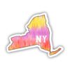 New York Tie Dye Stripes Sticker
