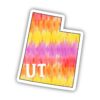 Utah Tie Dye Stripes Sticker