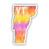 Vermont Tie Dye Stripes Sticker