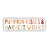 Pumpkin Kisses & Harvest Wishes - Multicolor Lettering Sticker