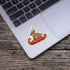 Sleigh All Day Reindeer Winter Sticker