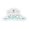 Nurse and retro cap sticker