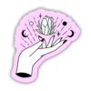 Mystic Crystals and Moon Sticker - Pink