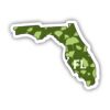 Florida Green Nature Sticker
