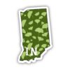Indiana Green Nature Sticker