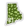 Rhode Island Green Nature Sticker