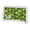 South Dakota Green Nature Sticker
