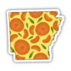 Arkansas Orange & Yellow Fruit Sticker