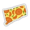 Connecticut Orange & Yellow Fruit Sticker