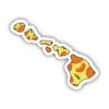 Hawaii Orange & Yellow Fruit Sticker