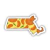 Massachusetts Orange & Yellow Fruit Sticker