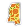 Mississippi Orange & Yellow Fruit Sticker