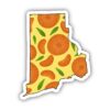 Rhode Island Orange & Yellow Fruit Sticker